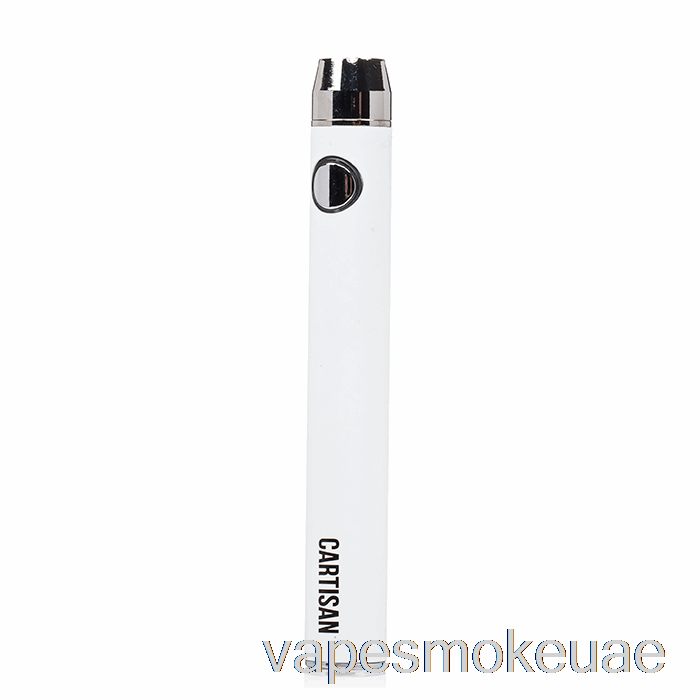 Vape Uae Cartisan Button Vv 900 شحن مزدوج، بطارية 510 [مايكرو] أبيض